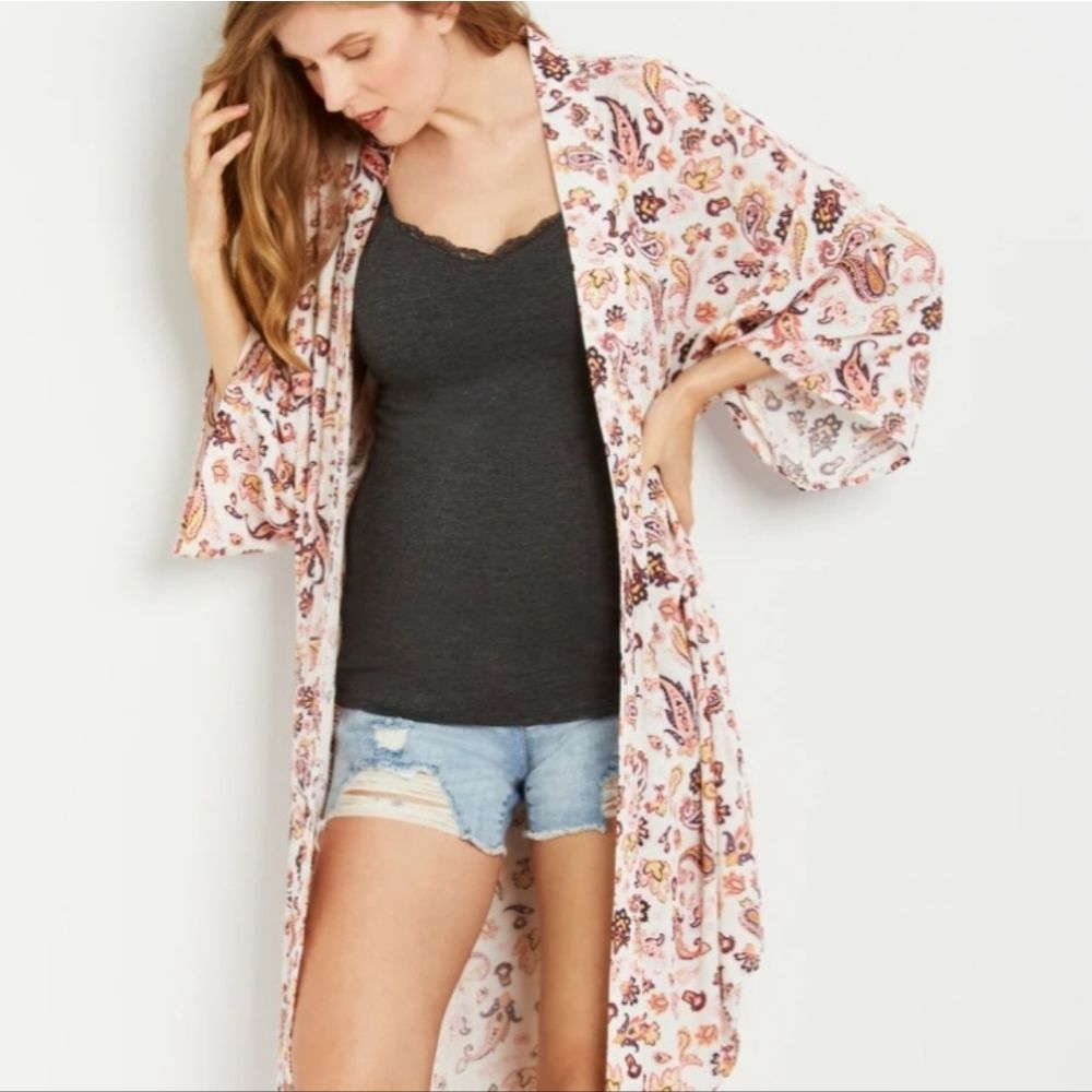 Jessica Simpson Maternity Kimono One Size
